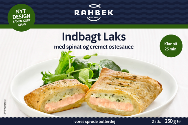 RAHBEK INDBAGT LAKS MED SPINAT