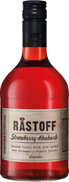 RÅSTOFF STRAWBERRY-RHUBARB 70 CL 16,4% – produktbillede