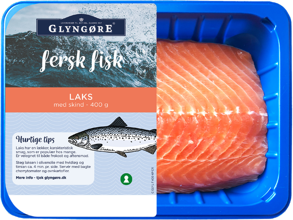 GLYNGØRE LAKS MED SKIND