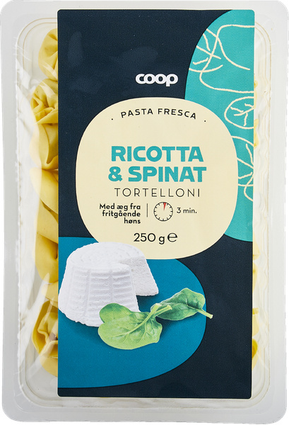 COOP TORTELLONI M/RICOTTA/SPINAT – produktbillede