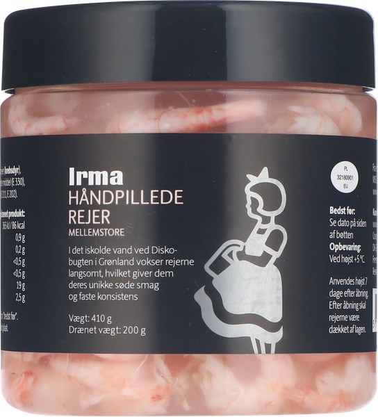 IRMA HÅNDPILLEDE REJER – produktbillede