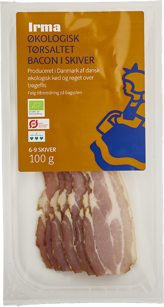 ØKO IRMA TØRSALTET BACON I SKIVER