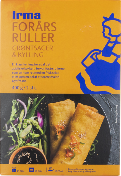 IRMA FORÅRSRULLER MED KYLLING 400G