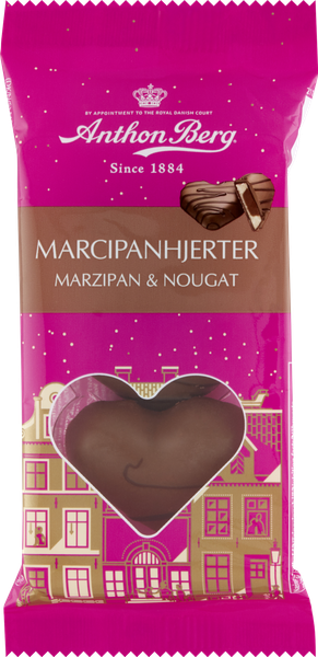 MARCIPANHJERTER MED NOUGAT