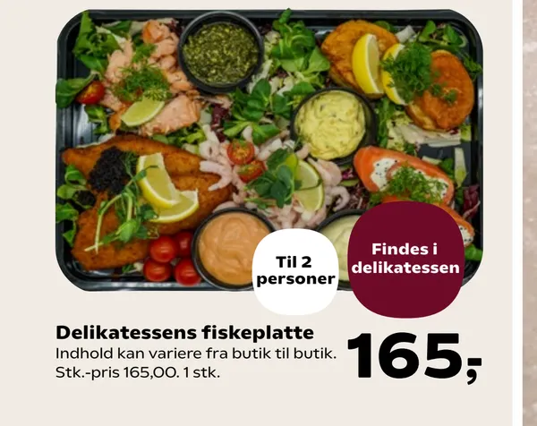 Delikatessens fiskeplatte