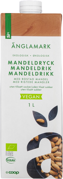 ØKO ÄNGLAMARK MANDELDRIK 1 L