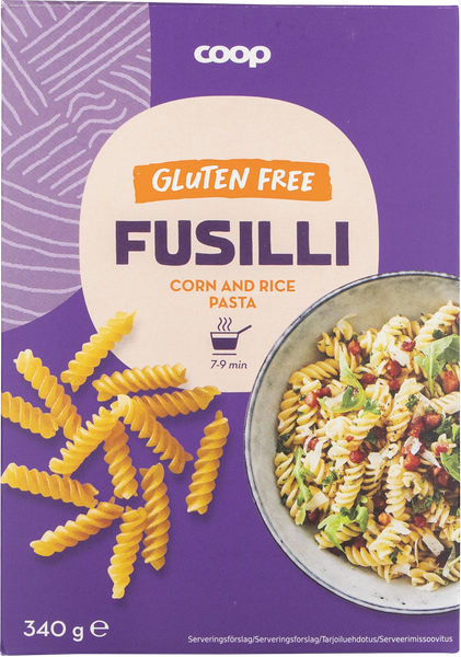 COOP GF FUSILLI AF MAJS OG RIS