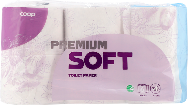 COOP PREMIUM SOFT TOILETPAPIR 4 LAG
