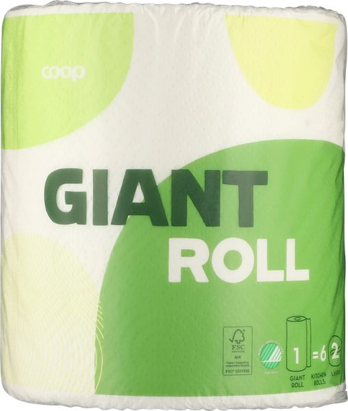 COOP GIGANT KØKKENRULLE 2 LAG