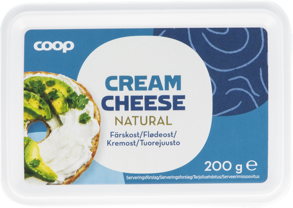 COOP FLØDEOST NATURAL 200 G