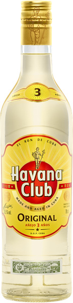 HAVANA CLUB 3ÅRS HVID 70 CL 37,5% – produktbillede