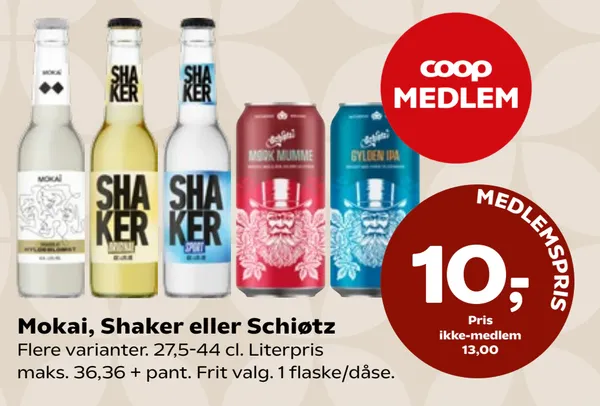 Mokai, Shaker eller Schiøtz