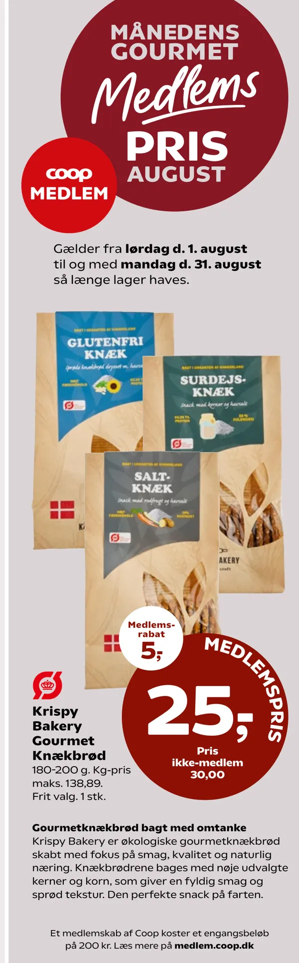 Krispy Bakery Gourmet Knækbrød