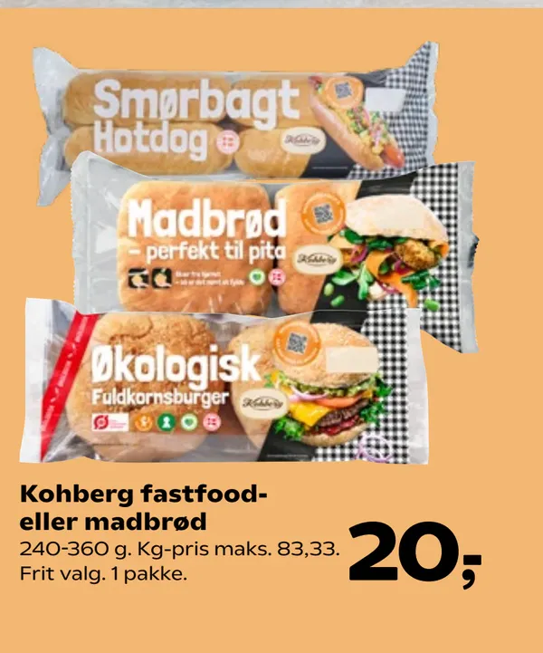 Hotdogbrød Smørbagt