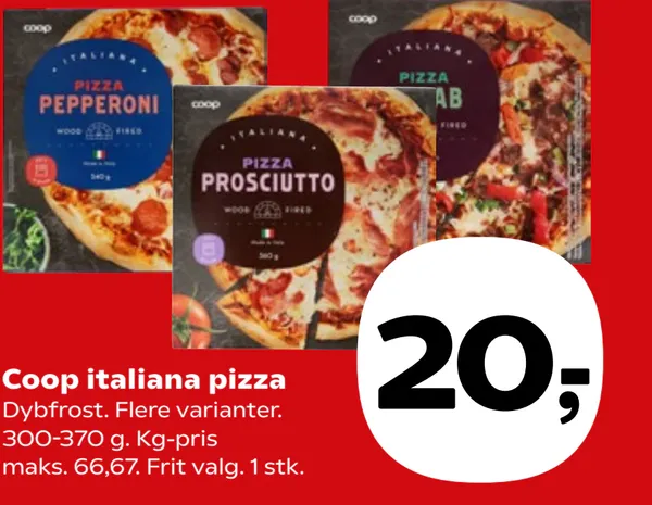 Coop italiana pizza