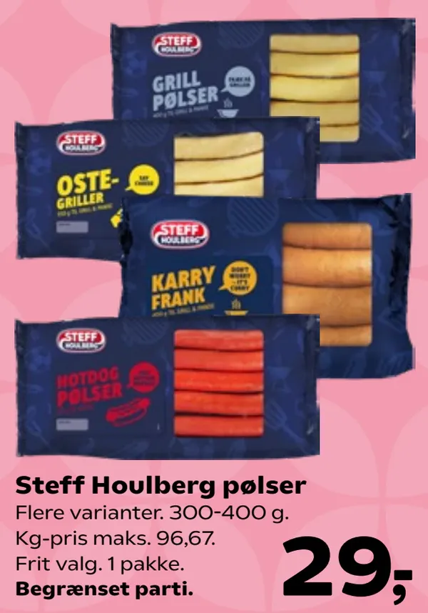 Steff Grillpølser M/Ost