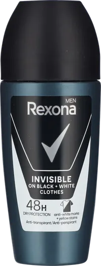 REXONA MEN 48H INVISIBLE BLACK + WHITE – produktbillede