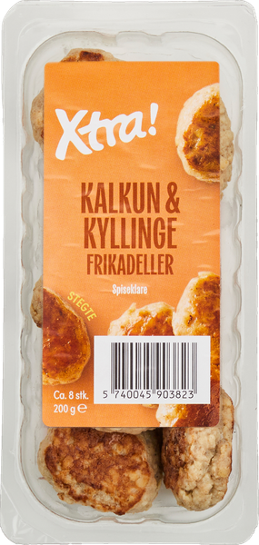 XTRA KYLLING & KALKUN FRIKADELLER 200 G