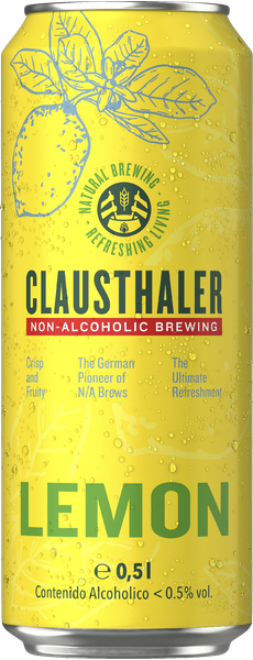CLAUSTHALER LEMON 50 CL DS 0,38% – produktbillede