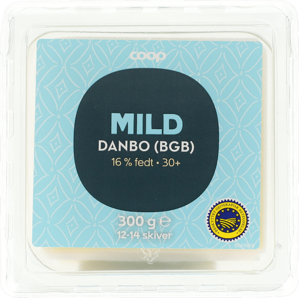 COOP MILD +30 DANBO SKIVEOST 16% – produktbillede