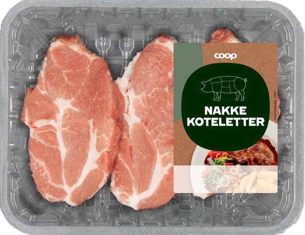COOP NAKKEKOTELETTER 500 G – produktbillede