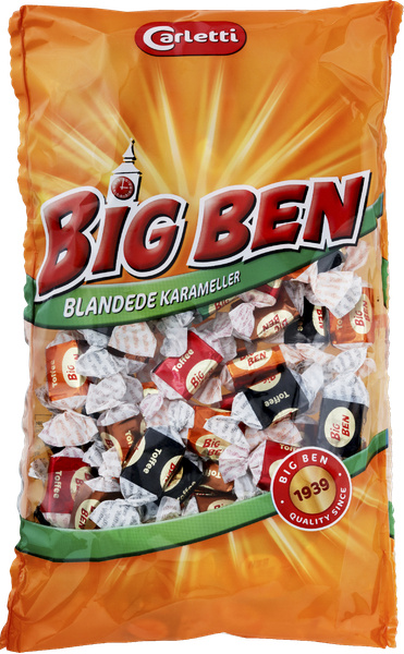 BIG BEN BLANDEDE KARAMELLER 350 G – produktbillede