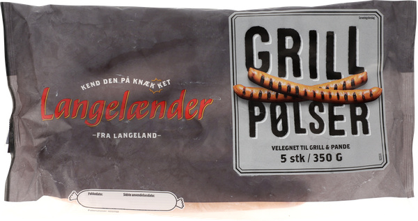 GRILLPØLSER 350 G – produktbillede