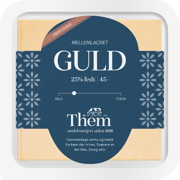 THEM GULD SKIVEOST – produktbillede