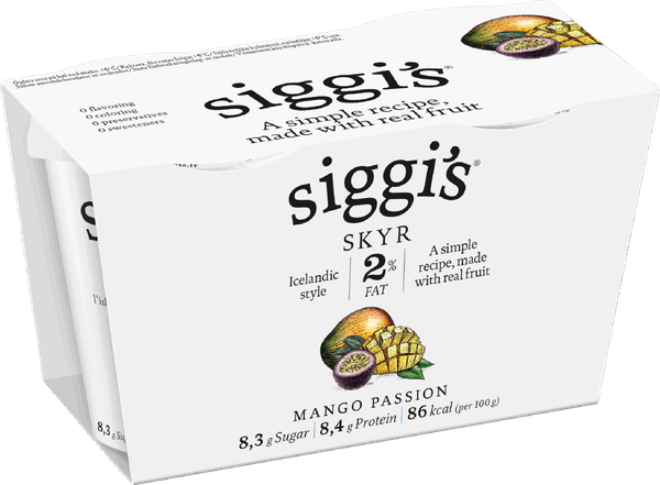 SIGGI'S SKYR VANILJE 2X140 G – produktbillede