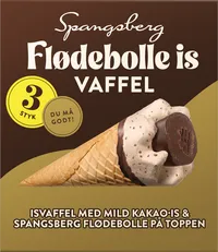 SPANGSBERG FLØDEBOLLE IS VAFFEL – produktbillede