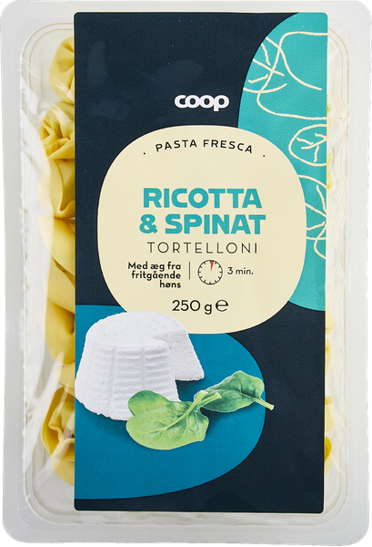 COOP TORTELLONI M/RICOTTA/SPINAT 250 G