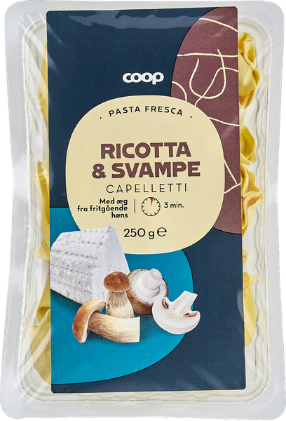 COOP CAPPELLACCI M/RICOTTA/SVAMPE 250 G