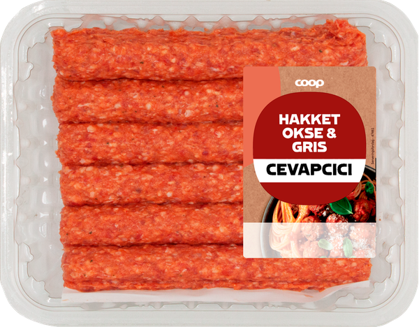 COOP CEVAPCICI OKSE/GRIS – produktbillede