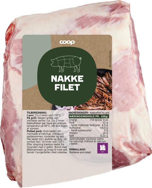 COOP VAC 1/2 NAKKEFILET GRIS