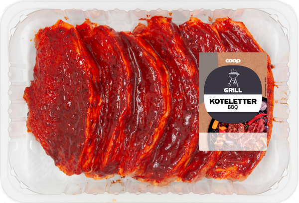 COOP KOTELETTER BBQ PAPRIKA 1 KG