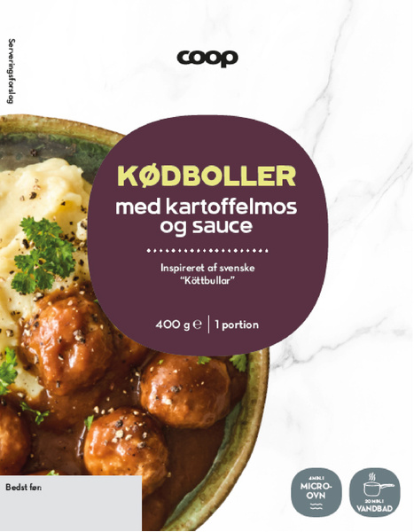 COOP KØDBOLLER I FLØDESAUCE – produktbillede