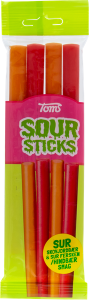 TOMS STÆNGER SOUR STICKS 4 STK 100 G
