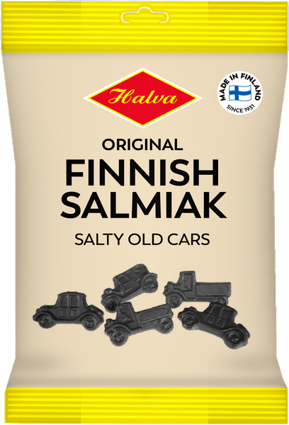 HALVA SALMIAK OLD CAR 70 G – produktbillede