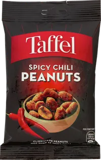TAFFEL SPICY CHILI PEANUTS – produktbillede