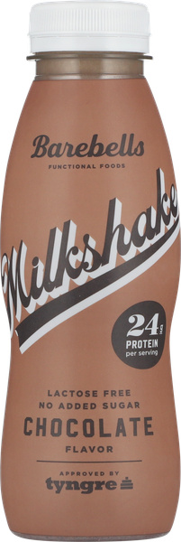 BAREBELLS MILKSHAKE CHOCOLATE – produktbillede
