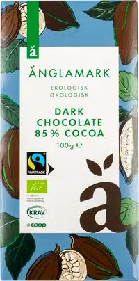 ØKO ÄNGLAMARK DARK CHOKOLADE 85% – produktbillede