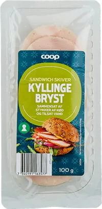 COOP SANDWICH KYLLING SKIVER, – produktbillede