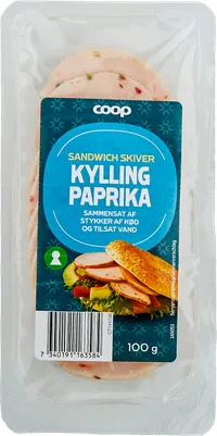 COOP SANDWICH KYLLING SKIVER PEBER URTER – produktbillede