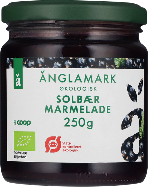 ØKO ÄNGLAMARK SOLBÆRMARMELADE 250 G – produktbillede