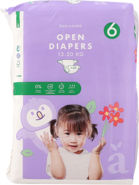 ÄM DIAPER XL W/FLUFF SIZE 6