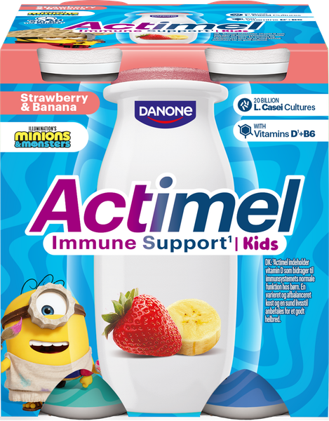 ACTIMEL KIDS JORDBÆR/BANAN