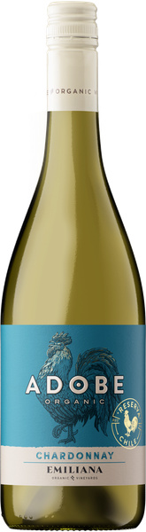 ØKO ADOBE CHARDONNAY CHILE 75 CL 13,5% – produktbillede