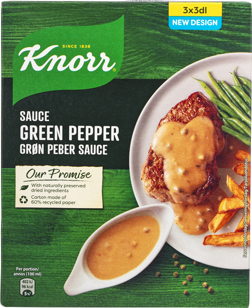 KNORR GRØN PEBER – produktbillede