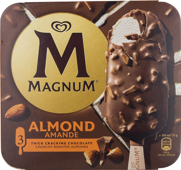 MAGNUM ALMOND 3-PAK – produktbillede