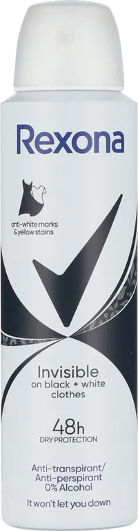 REXONA DEO SPRAY INVISIBLE ON B+W – produktbillede